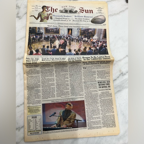 The New York Sun Newspaper weekend edition dated June 11, 2004- - Picture 2 of 4